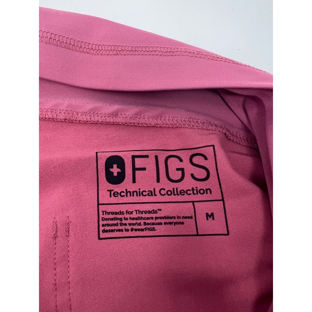 FIGS Kade Maternity Straight-Leg Scrub Pant MEDIUM Pink Cargo W19SW2043 - Picture 7 of 9
